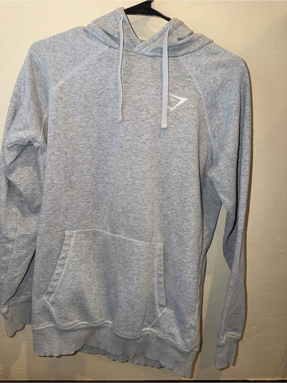 Gymshark Heather Gray Hoodie Men's Size Xs Long Style Athletic Workout
